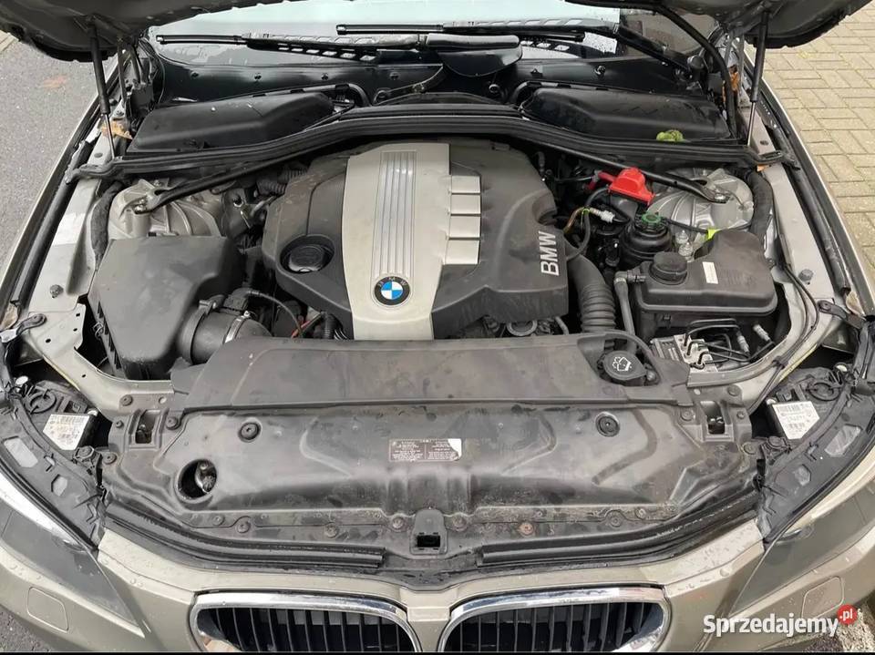 BMW e61 20d 177 skóry tempomat nawigacja elektrochrom. lusterka boczne Koszalin