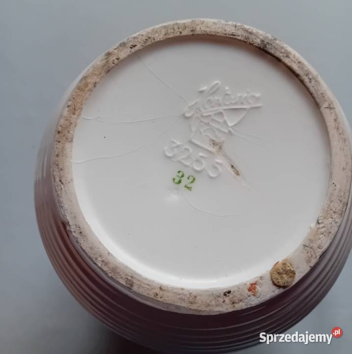 Fajansowy dzbanek art deco Hertwig Hatzhutte Koźminek