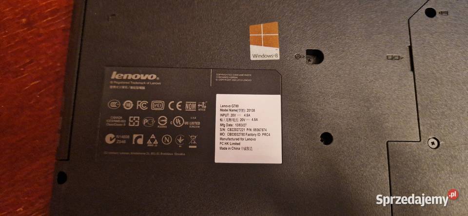 Laptop Lenovo G780 Mielec