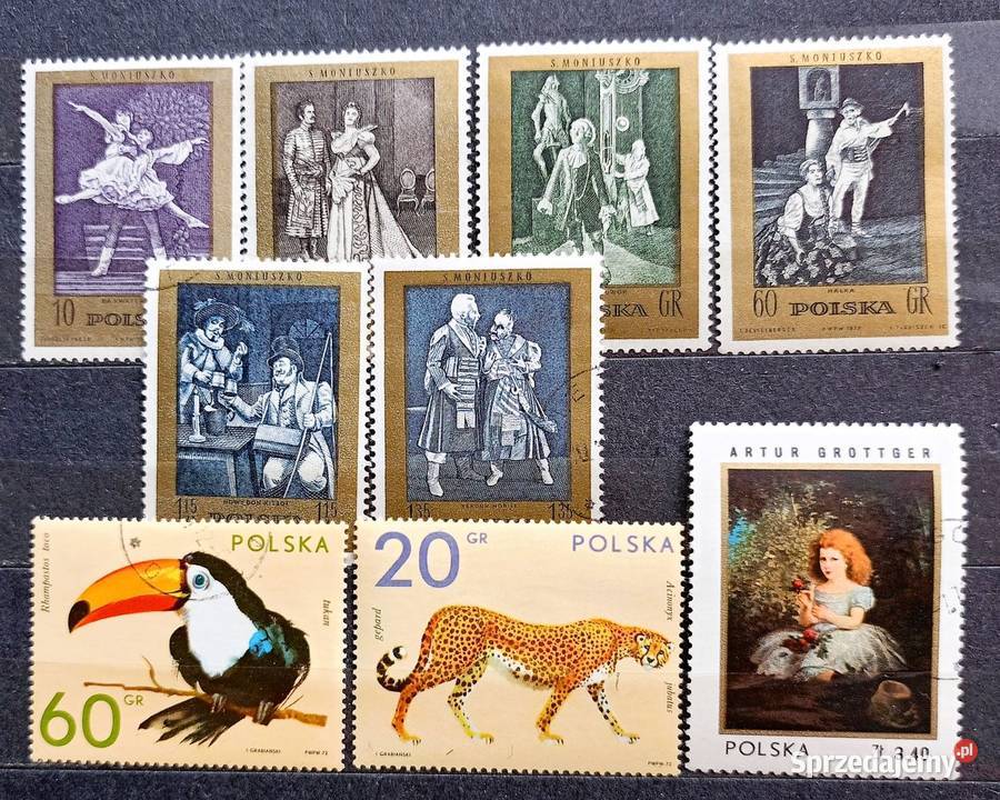 L Znaczki polskie 1972 kwartał III