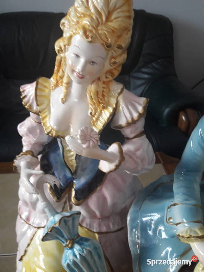 Olbrzymia posągowa figurka porcelanowa lubelskie Janów Lubelski