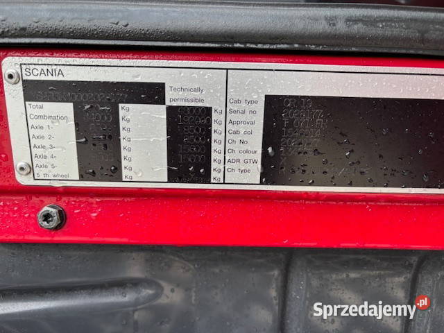 Ciagnik 160 tonowy ciagnik 8x4 Scania Warszawa