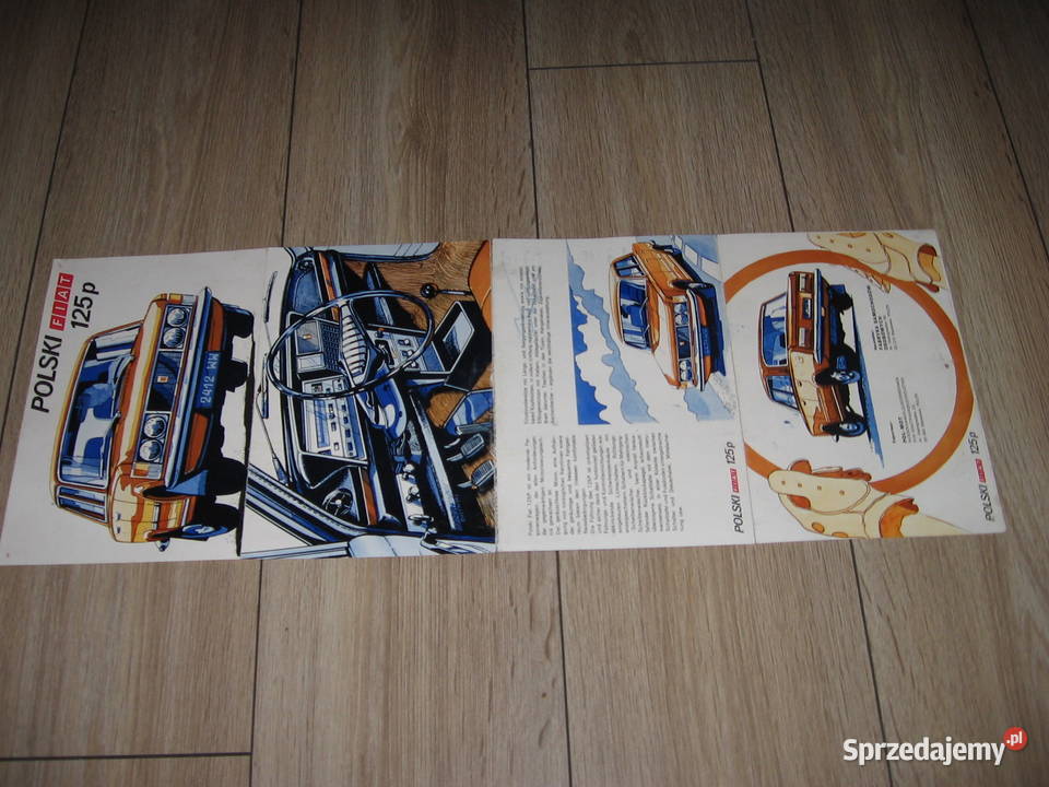 Polski FIAT 125p folder prospekt FSO POLMO auto podkarpackie