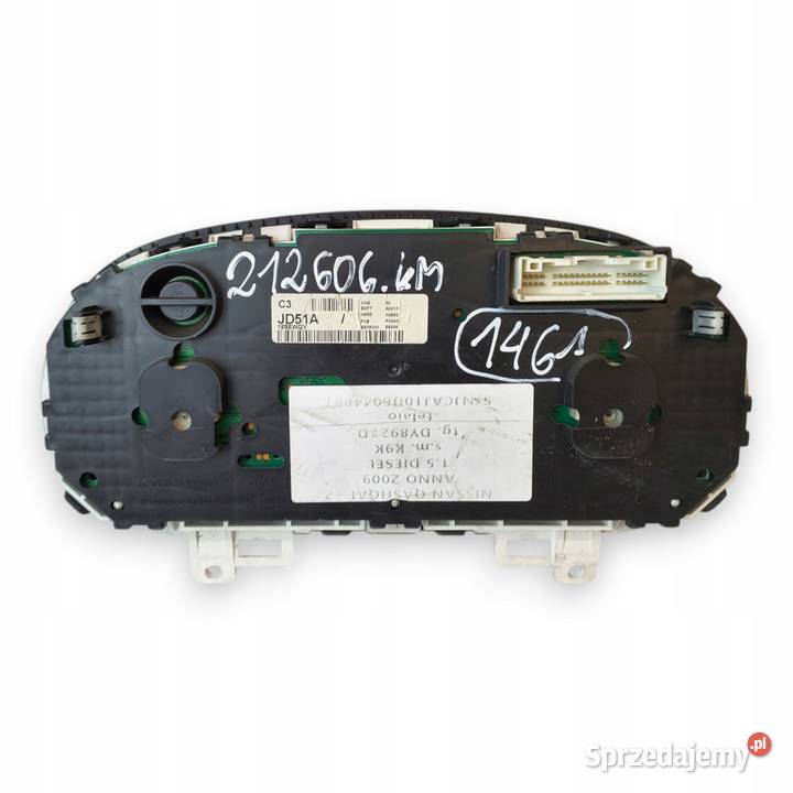 LICZNIK ZEGARY JD51A Nissan Qashqai J10 15 20 osobowe Liczniki i zegary lubelskie Chełm