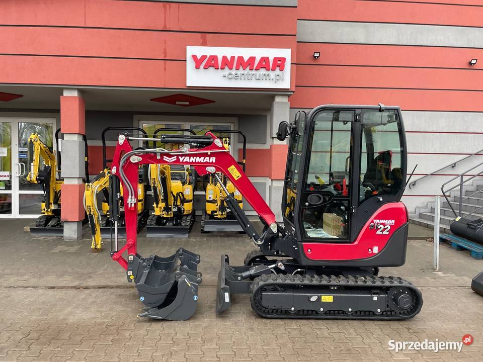 Nowa Minikoparka YANMAR SV22 2022 Leasing RĘKI Koparki łódzkie