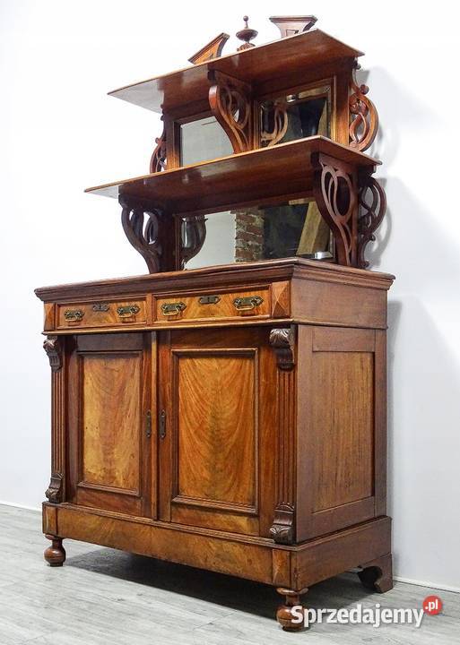 Drewniana Komoda z nadstawką Kredens EKLEKTYCZNY Kalisz