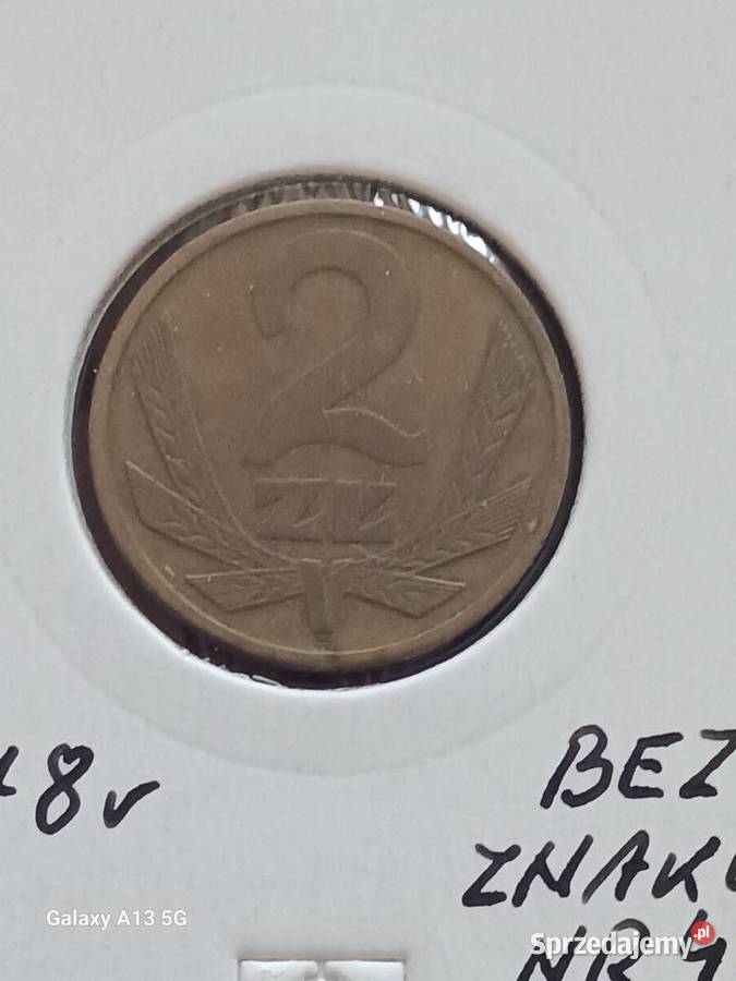 2 złote 1978 r bez znaku mennicy 4 najniższy Konin