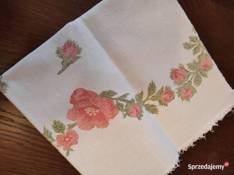 Serwetka lniana 60x60 PRL Dom i Ogród Warpechy Stare