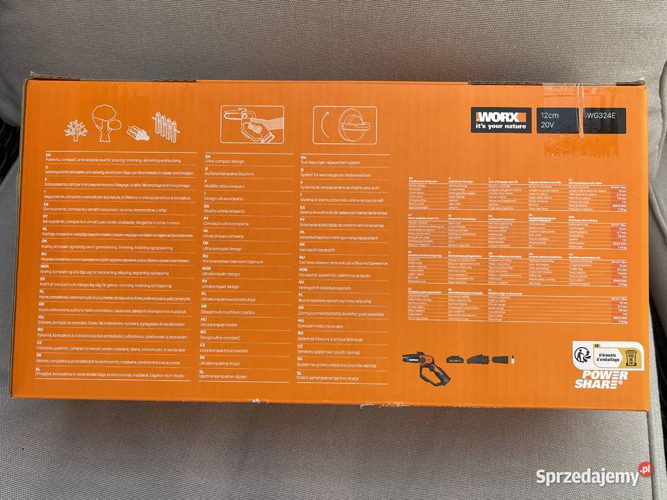 Worx WG324E mini pilarka akumulatorowa komplet Rzeszów sprzedam