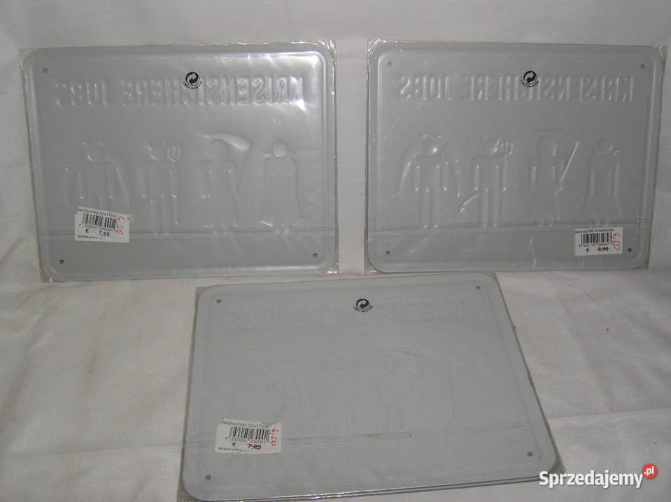 tabliczki metal Praca odporna na kryzysDz23 Bartków sprzedam