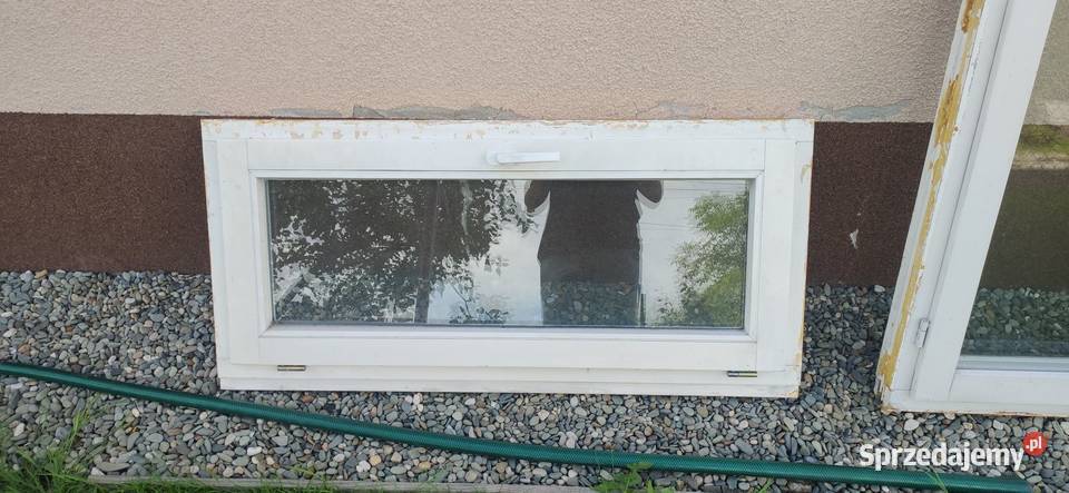 drewniane okno poziome uchylne uzywane stolbud 118cm Kokotów