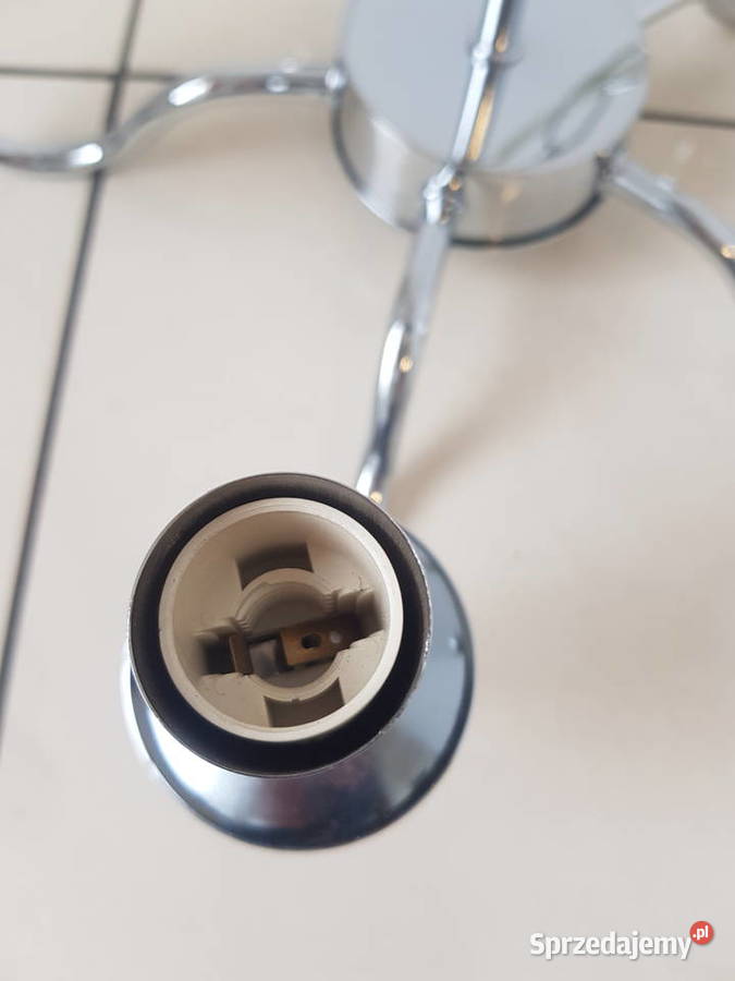 Lampa wisząca klasyczna żyrandol 5xE14 CHROM Warszawa