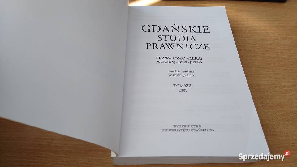 GDAŃSKIE STUDIA PRAWNICZE 13 2005 Prawa Gdańsk