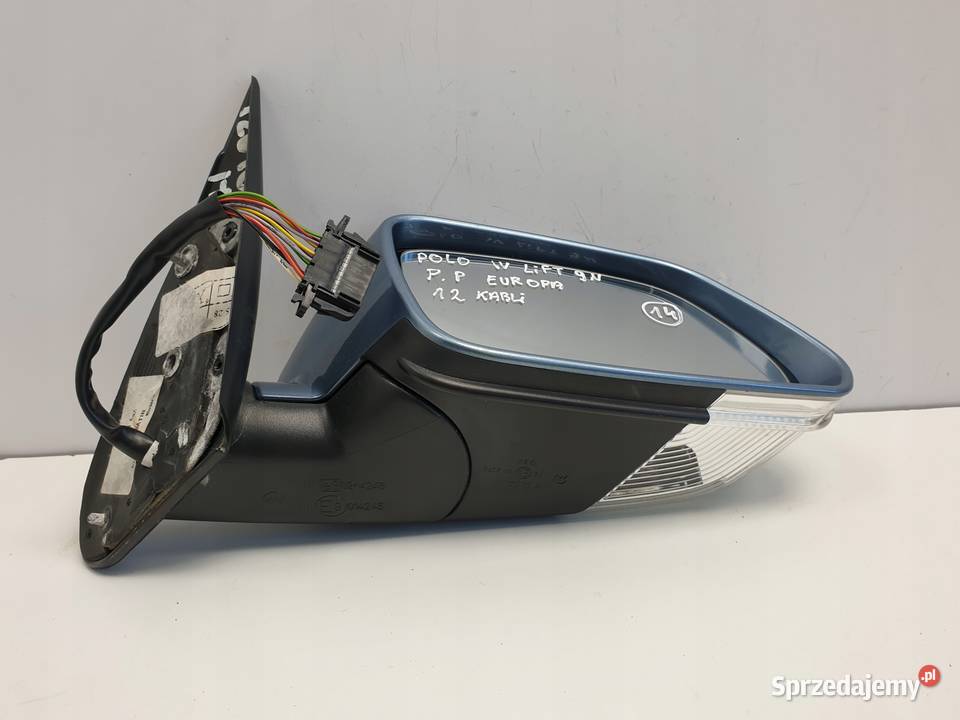 LUSTERKO PRAWE PASAŻERA VW Polo IV LIFT 12 kabli Rudka sprzedam