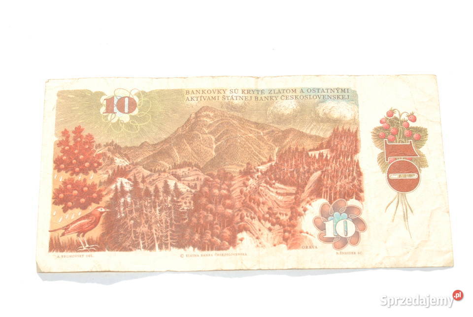 Stary banknot 10 koron Czechosłowacja 1986 antyk Cieszyn sprzedam