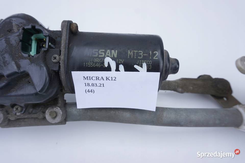 MECHANIZM WYCIERACZEK PRZÓD NISSAN MICRA K12 3D Nowy Tomyśl