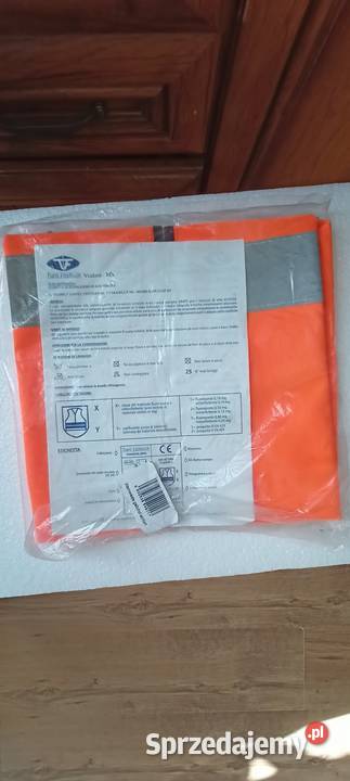 Kamizelka ostrzegawcza w kolorze pomarańczowym sprzedam