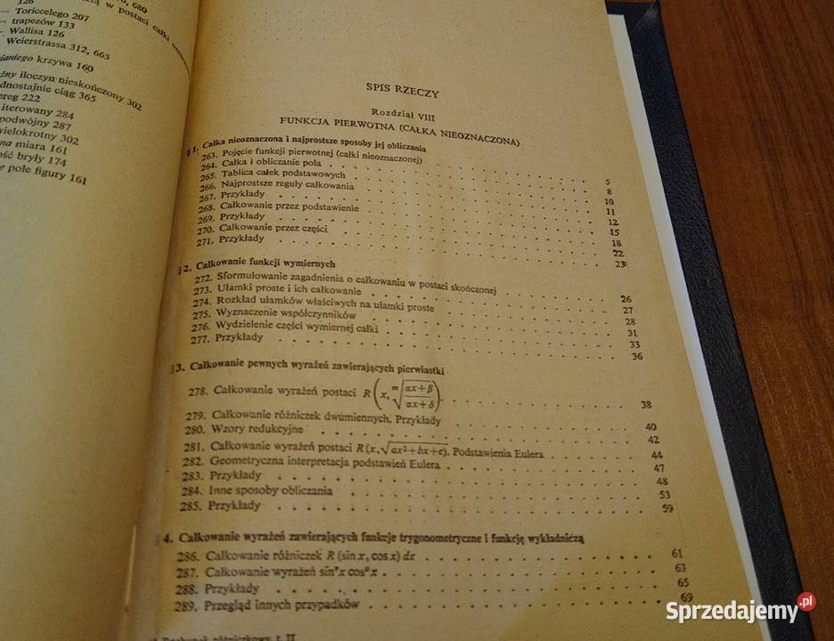 Rachunek różniczkowy i całkowy 2 Fichtenholz twarda Gdańsk