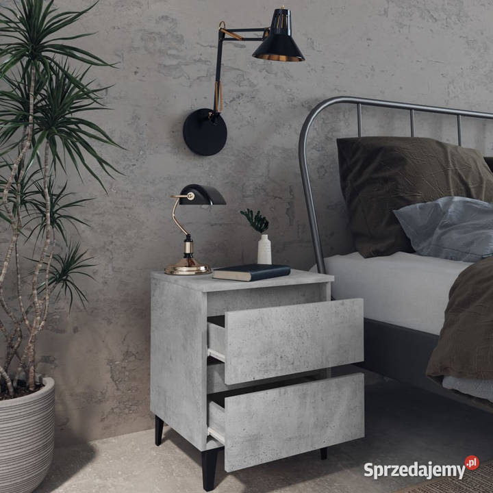 Szafka nocna szarość betonu 40x35x50 WM805877 Nocne Warszawa