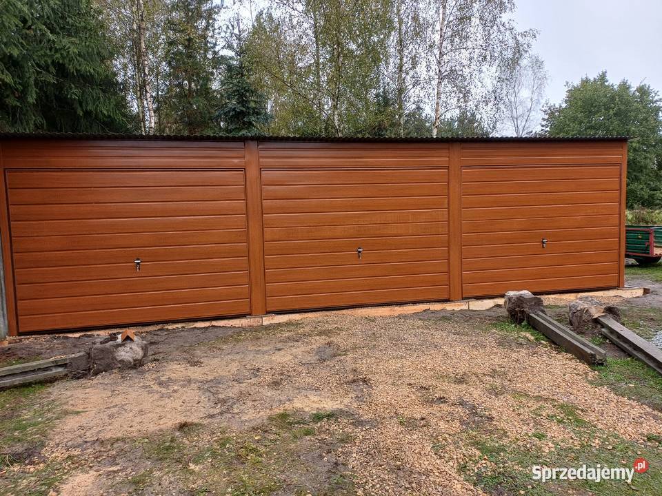 WIELOSTANOWISKOWY Drewnopodobny GARAŻ BLASZANY blacha Lubliniec