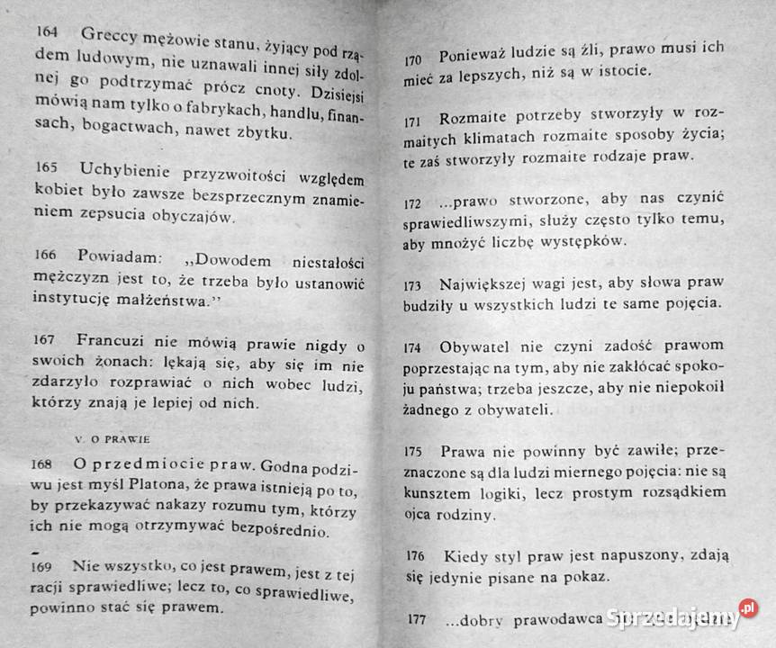 Myśli Montesquieu Chełm