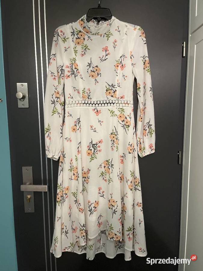 Boohoo sukienka modny wzór kwiaty floral nowa Długość Maxi Choszczno