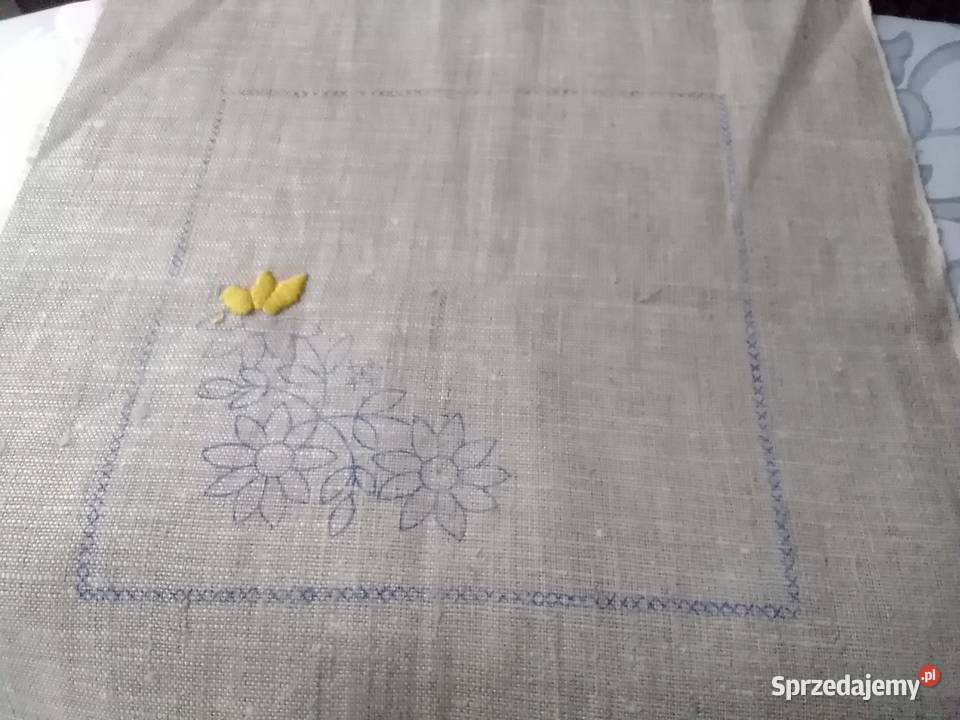 Serwetki lniane z szablonem do haftu Łódź