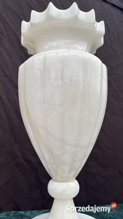 Alabaster wazon Lampa Antyki Łowicz