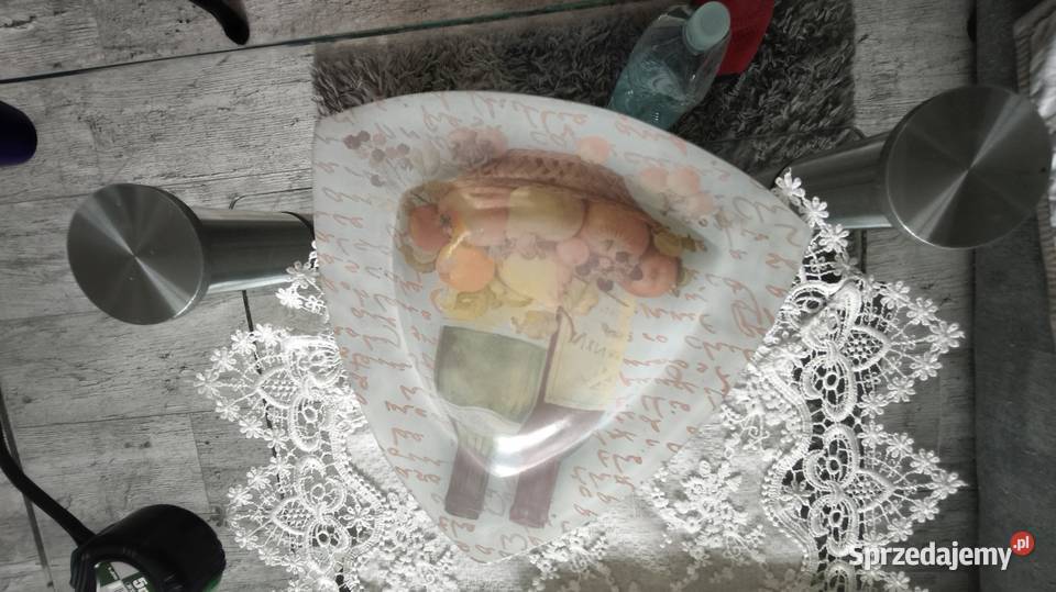 Komplet pater na owoce ciasto kształt zbliżony Porcelana i szkło Krzeszowice sprzedam