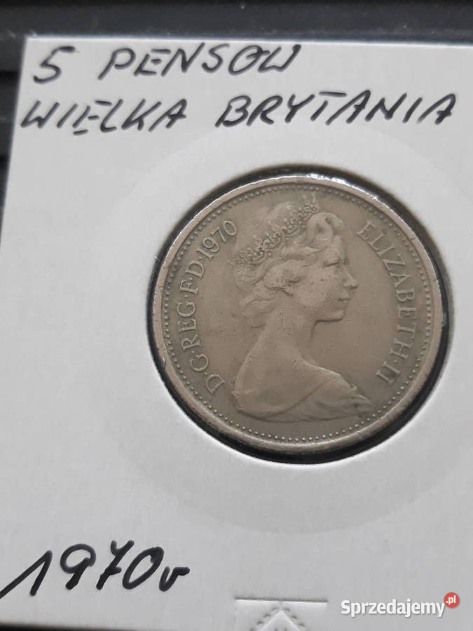 5 Pensów W Brytania 1970 r Konin