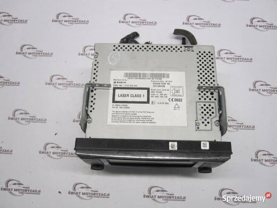NISSAN JUKE I 13r radio CD 7612033033 25915BX80B Części samochodowe