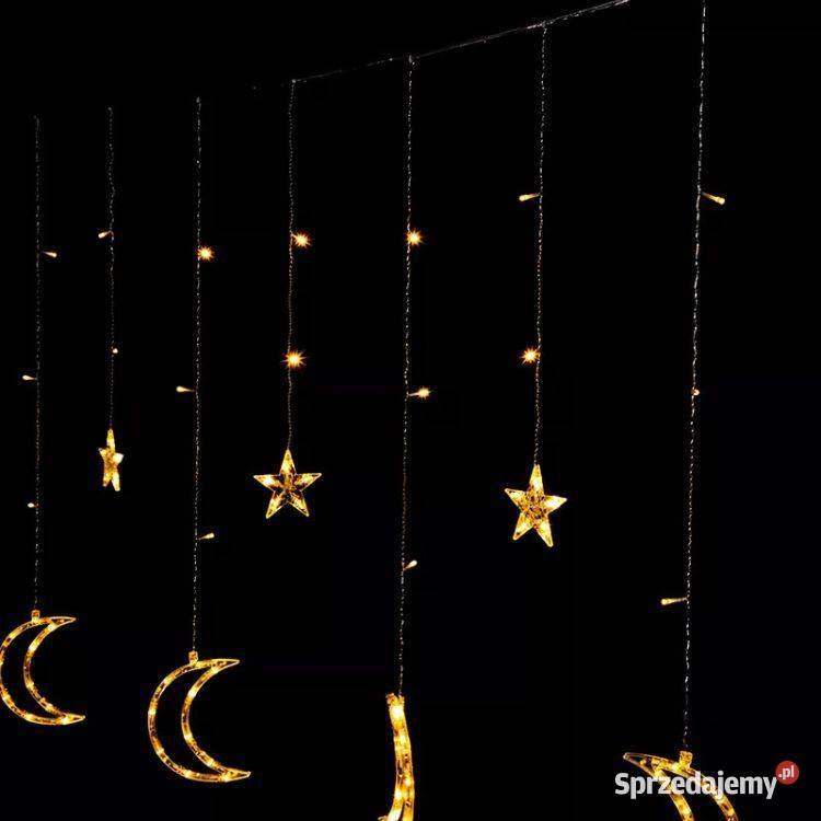 Lampki księżyce gwiazdki świąteczne światełka Bielsk Podlaski