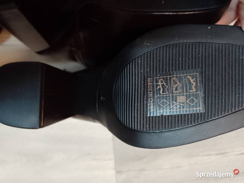 40 Brązowe kozaki wieczorowe na platformie NOWE skóra ekologiczna Kraków