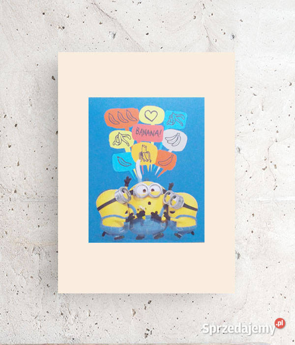 bajkowy plakat dzieci minionki obrazek 30x40 Rzeszów