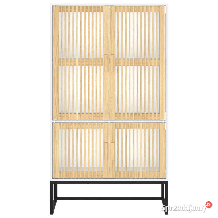 Wysoka szafka biała 70x35x125 materiał Warszawa