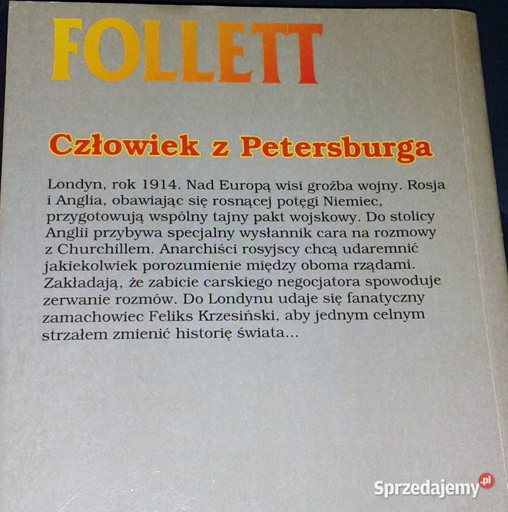 Człowiek z Petersburga Ken Follett Pozostałe Chełm