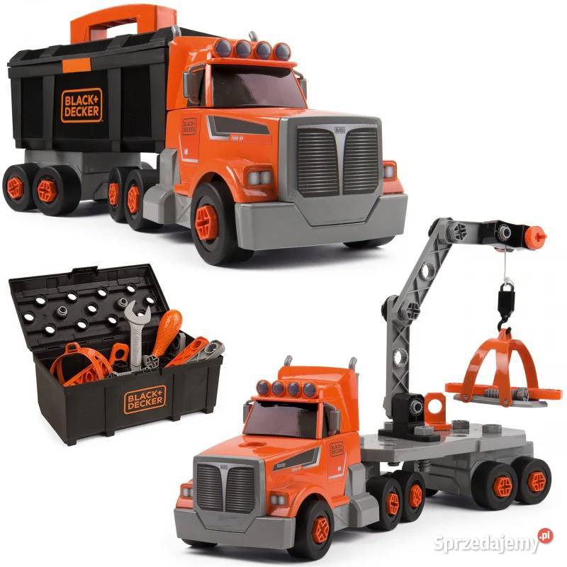 Smoby Ciężarówka 3w1 BlackDecker Narzędzia Dźwig Kraków sprzedam