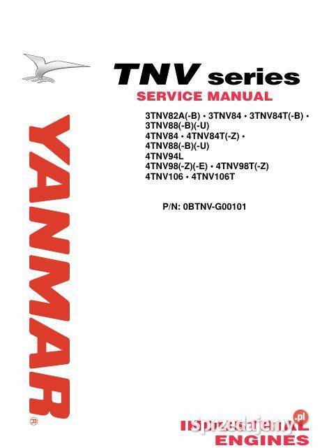 Yanmar 3TNV 4TNV silniki instrukcja naprawy świętokrzyskie Kielce sprzedam