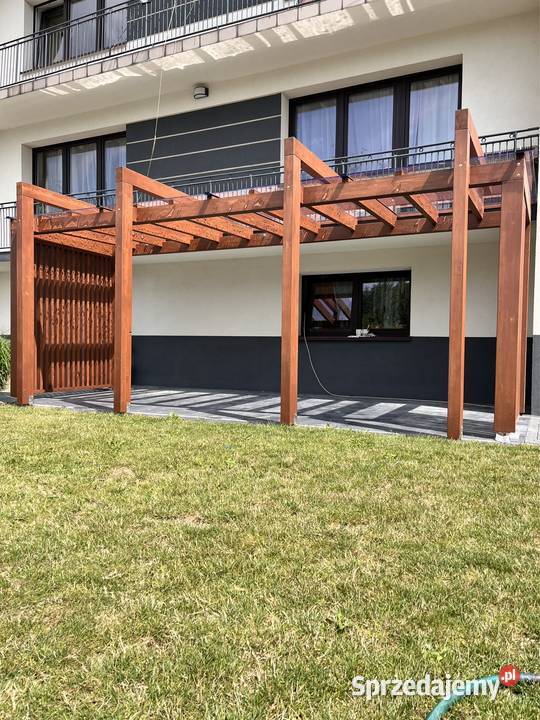 Zadaszenie tarasu pergola tarasowa Pilzno