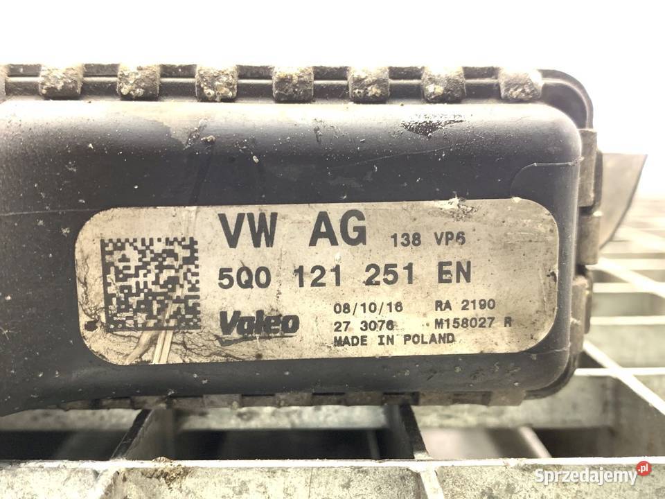CHŁODNICA WODY VW PASSAT B8 20 190 5Q0121251EN Chłodnie wody