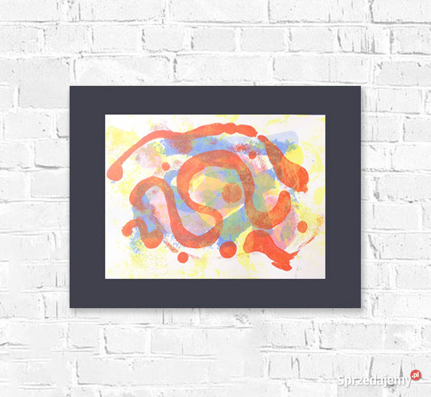 kolorowa abstrakcja 30x40 nowoczesny obraz Gdańsk
