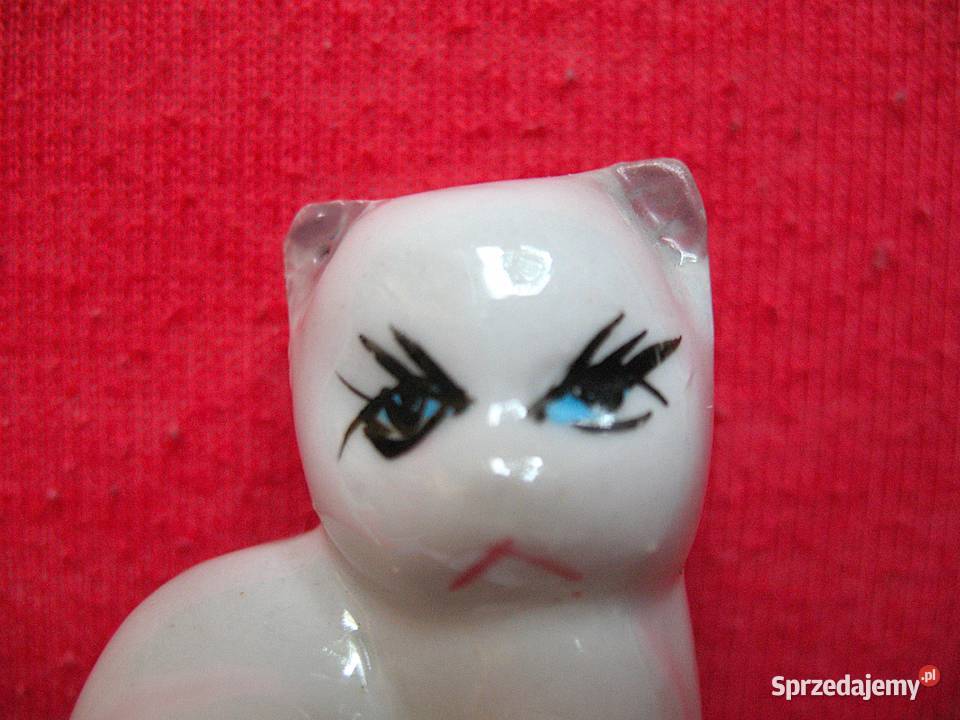 Kot różowe uszko porcelana 35 x 4 x 2 Miniaturka Siedlce