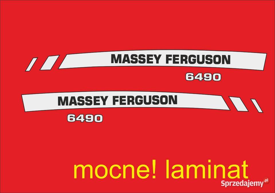 Naklejki Massey Ferguson 6490 i inne Bydgoszcz sprzedam