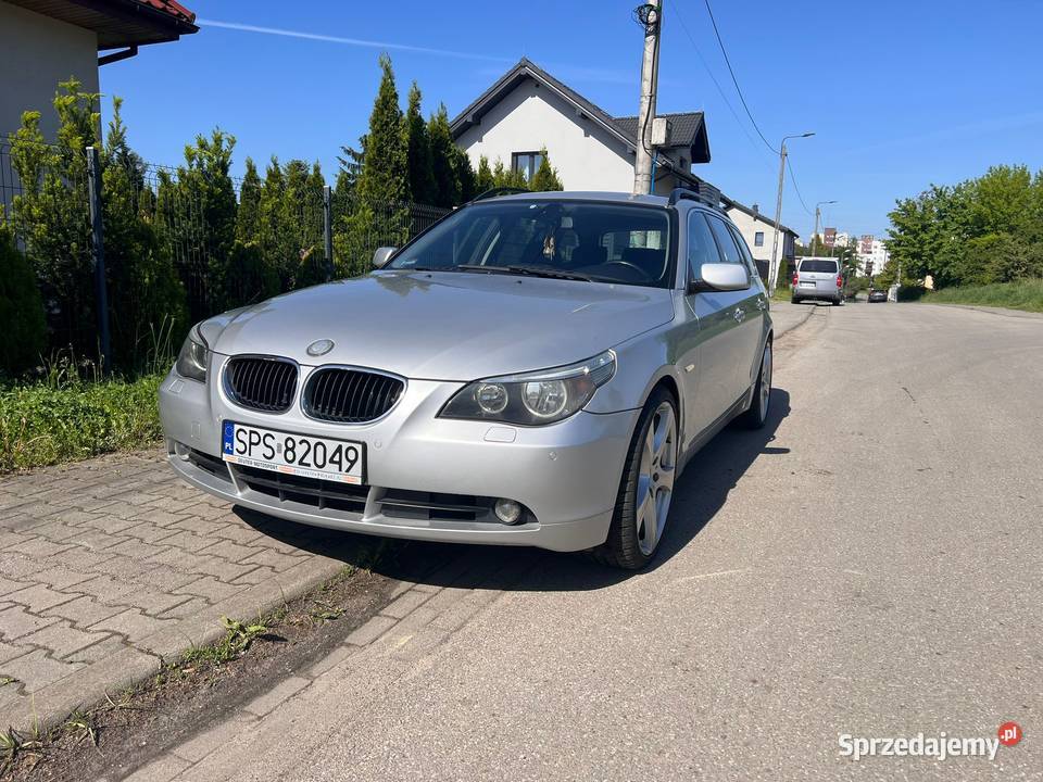 BMW E61 520d super stan zadbane 20 felgi polisa nieuszkodzony Sosnowiec
