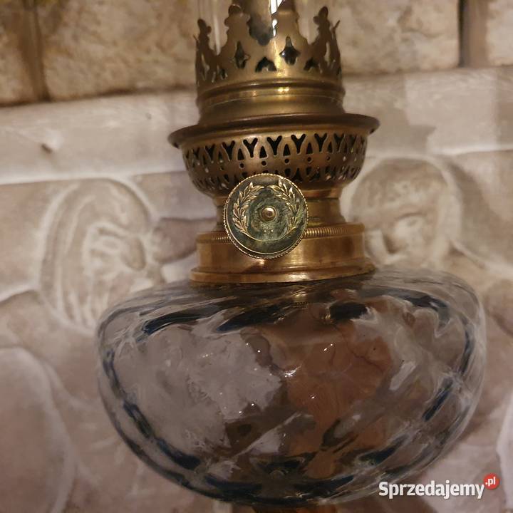 Sprawnafiguralna lampa naftowa z cynkalu 80 5 Wrocław