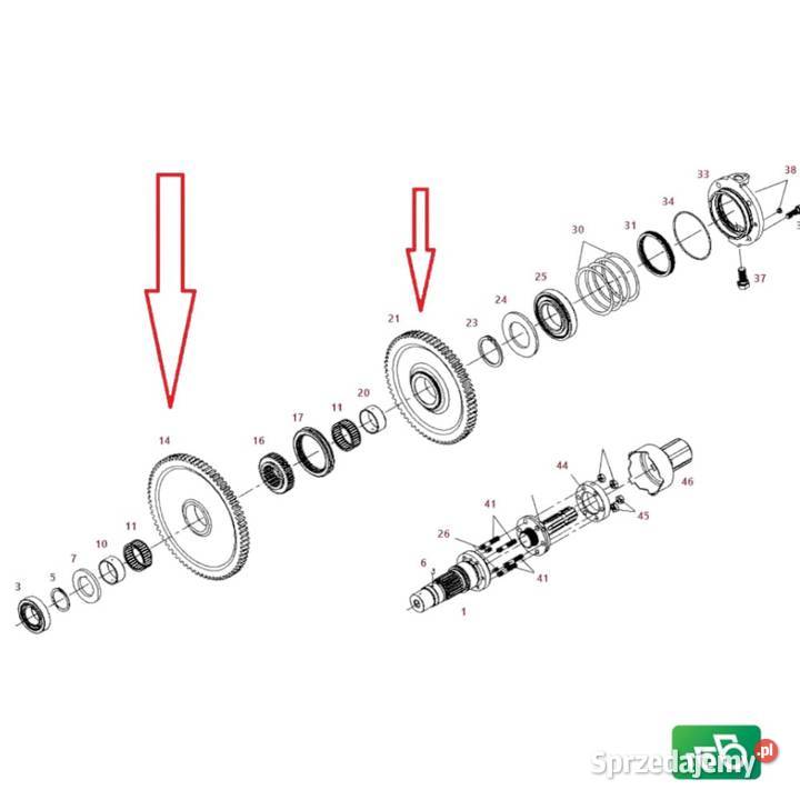 Koło Zębate Przekładnia PTO 835150221020 FENDT Wilkowo