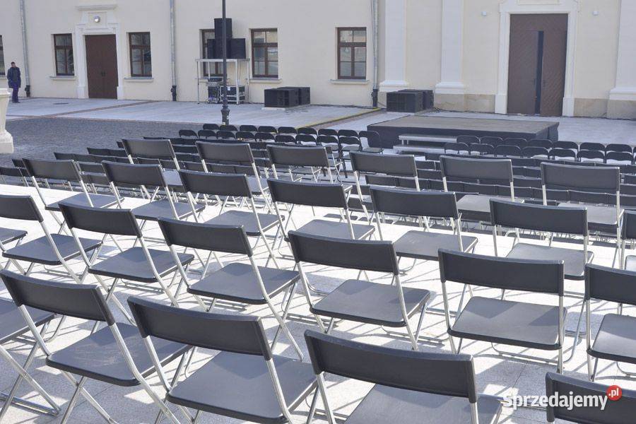 krzesła składane wynajem 1000 transport montaż Stoły, krzesła, biurka Lublin