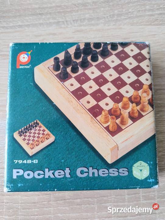 Szachy Kieszonkowe Drewniane Pintoy Pocket Chess Poznań