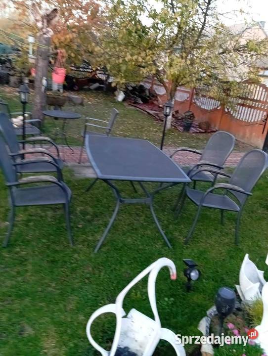 Sprzedam komplet mebli ogrodowych z metalu Podławki sprzedam