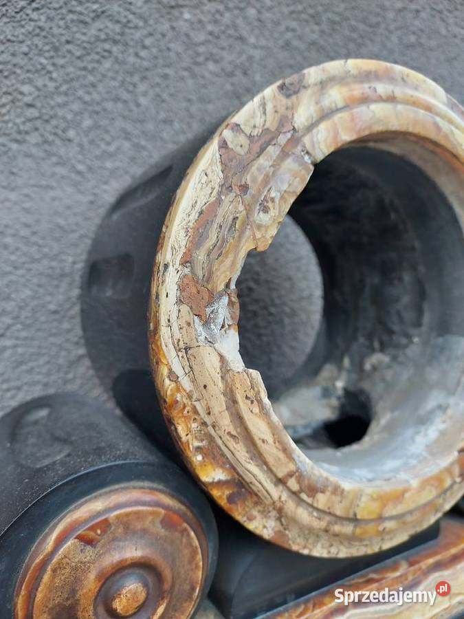 118 Obudowa marmurowa starego zegara kominkowego pomorskie Tczew